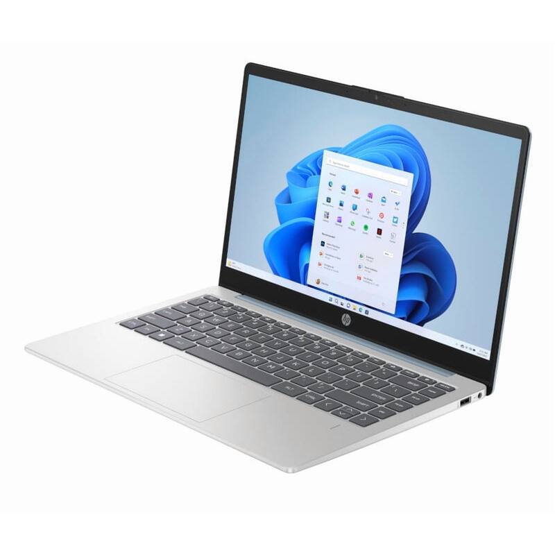 Alt View 1. HP - HP 14" HD Laptop,AMD Athlon 7120,4GB RAM,128GB SSD,AMD Radeon Graphics,Wifi 6,Win 11 Home,Moonlight Blue - Moonlight Blue.
