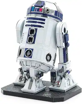 Metal Earth - Puzzle 3D Premium Series R2-D2 Star Wars Metal Puzzles Buildable Model Kit - Silver