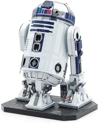 Front. Metal Earth - Metal Earth Puzzle 3D Premium Series R2-D2 Star Wars Metal Puzzles Buildable Model Kit - Silver.