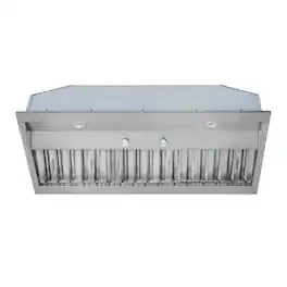 Hauslane - 42 inches - Convertible - Range Hood Insert - Silver