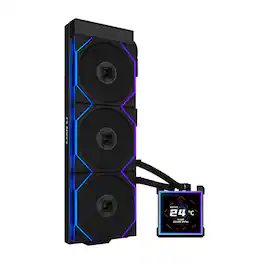 Lian Li - Hydroshift II LCD-S 360TL 360mm ARGB Liquid CPU Cooler - Black