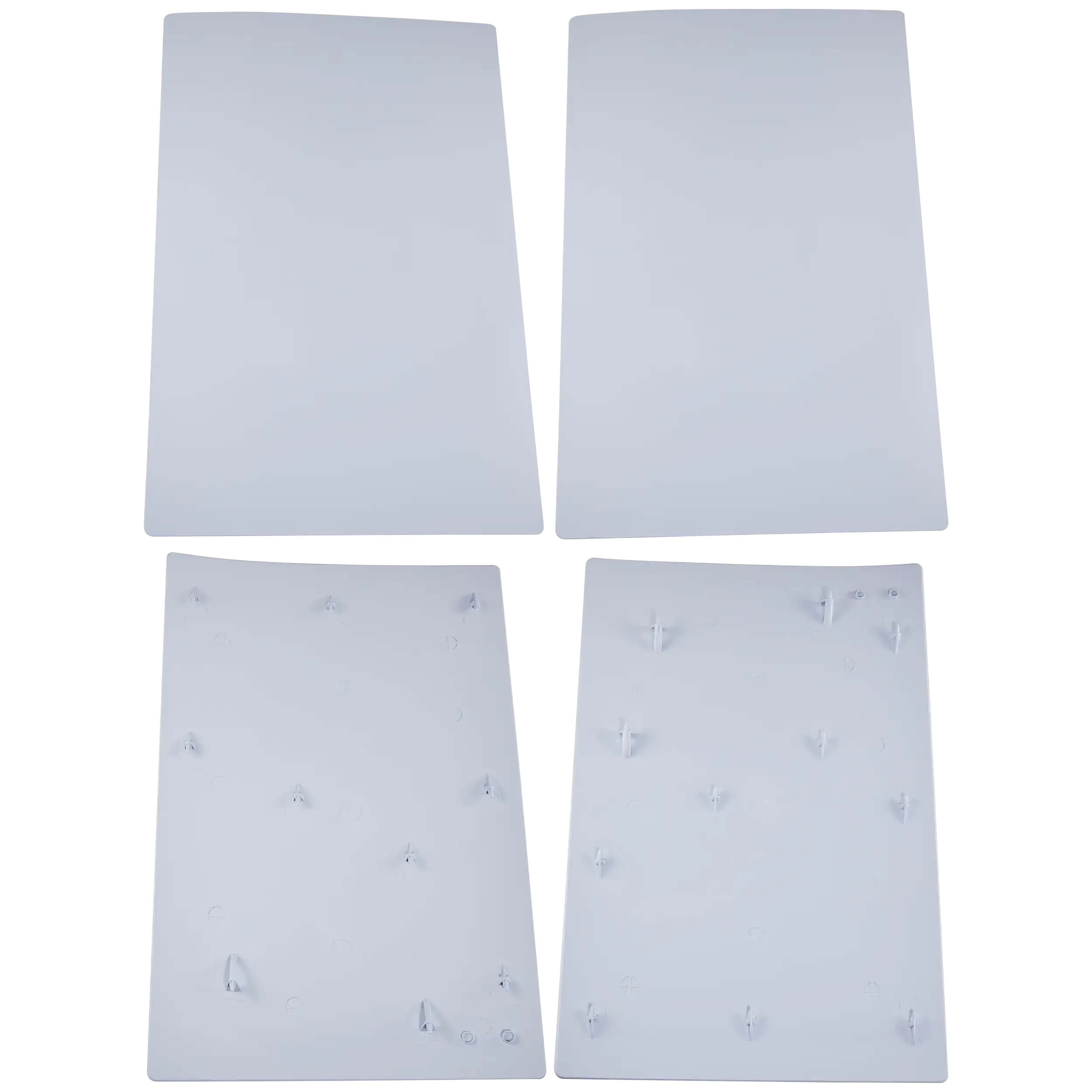 Alt View 3. MobileSentrix - Faceplate Covers (Top & Bottom) Replacement Compatible For PlayStation 5 (Digital Edition) - White - White.