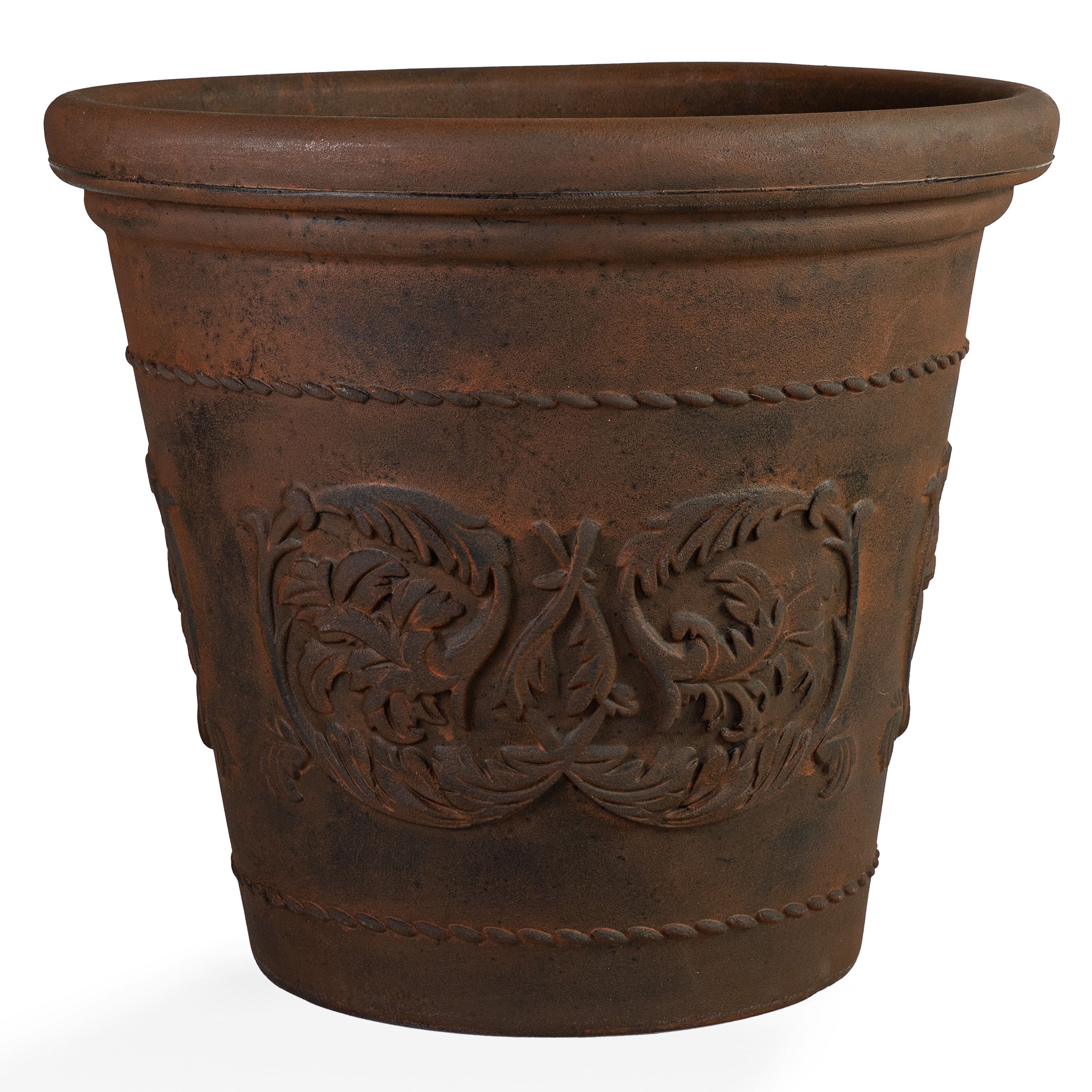 Sunnydaze - 19.5 in Arabella Polyresin Outdoor Planter - Rust price history on PriceWatchPro