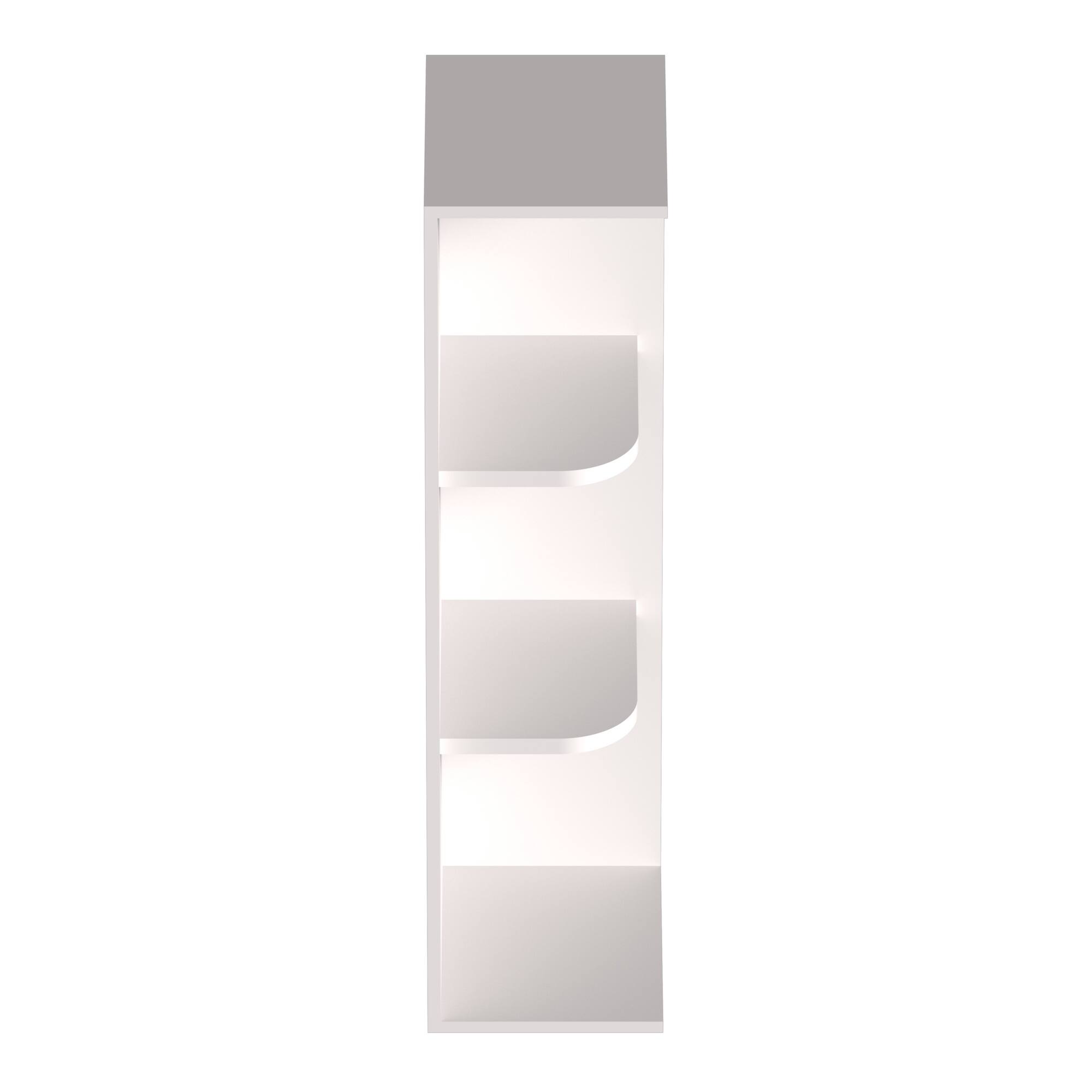 Alt View 1. Boyel Living - 9-in W x 36-in H x 12-in D Shaker RTA Kitchen Wall End Open Shelf Cabinet - White Shaker.