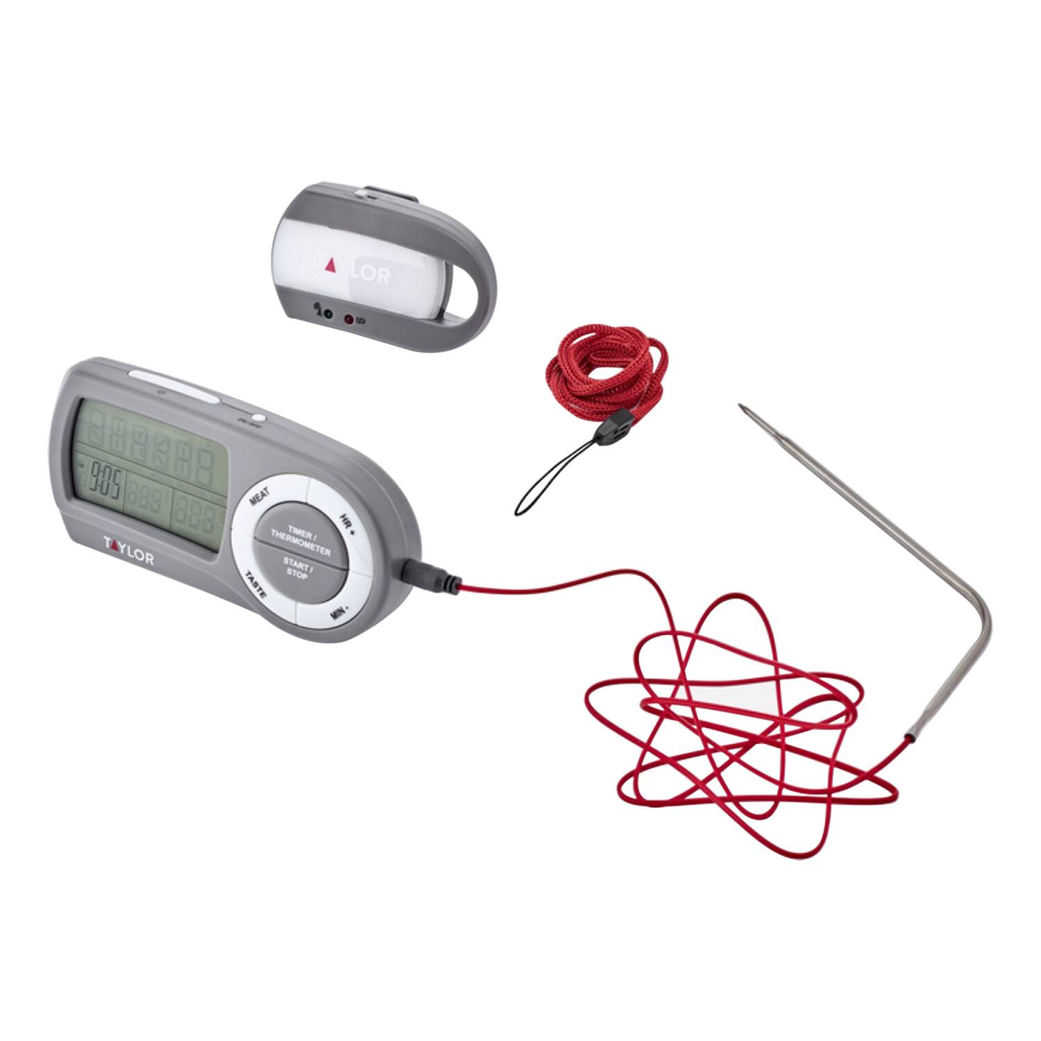 LOR 10 - B88A88 0J 00 888 MEAT TIMER T THERMOMETER T YLOR START STOP TASTE MIN