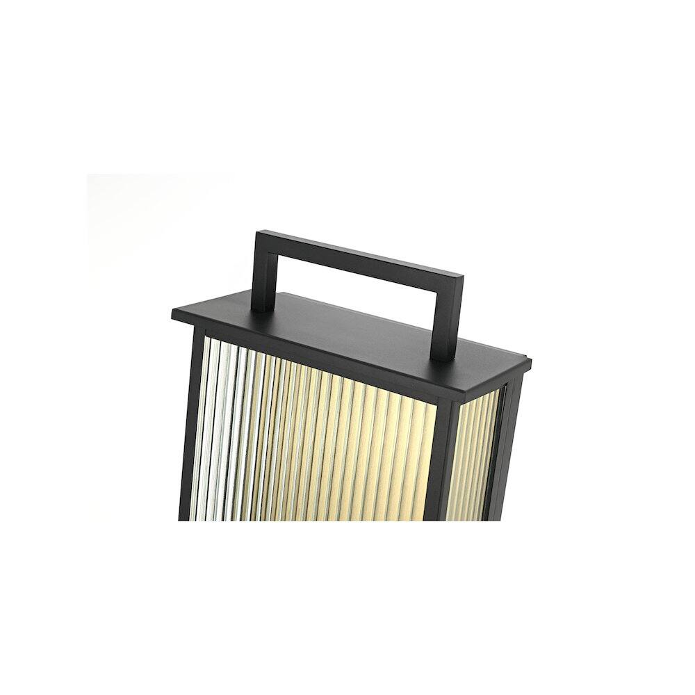 Alt View 3. Elegant Lighting - Kannon 11.5 inch Outdoor Wall Sconce in Black - Black.