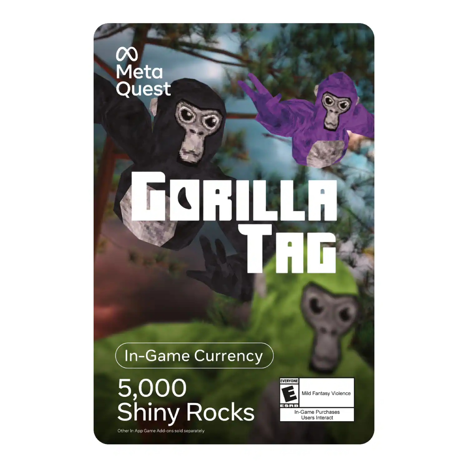Meta - Gorilla Tag: 5000 Shiny Rocks In-Game Currency Gift Card
