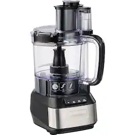 Hamilton Beach - 12-Cup Stack & Snap™ Food Processor - Stainless Steel