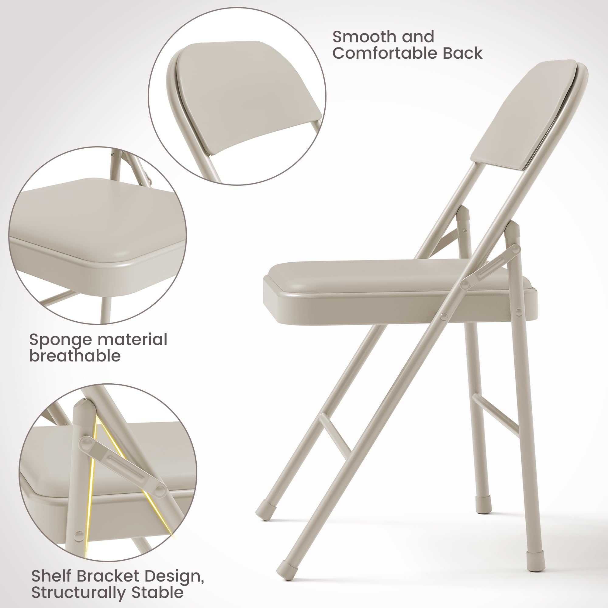 - Smooth and Comfortable Back
- Sponge material breathable
- Shelf Bracket Design, Structurally Stable