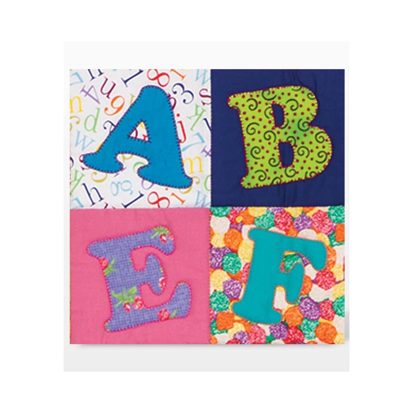 Angle. AccuQuilt - GO! Carefree Alphabet Uppercase Set (2-Die Set) - Multicolor.