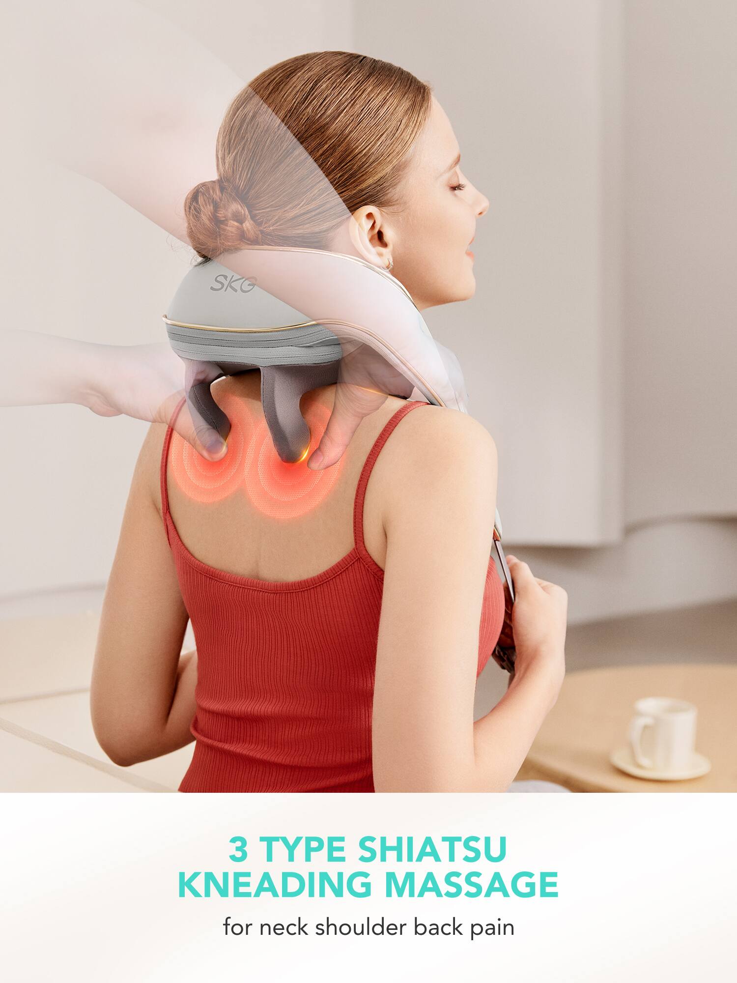 SKG 3 TYPE SHIATSU KNEADING MASSAGE for neck shoulder back pain