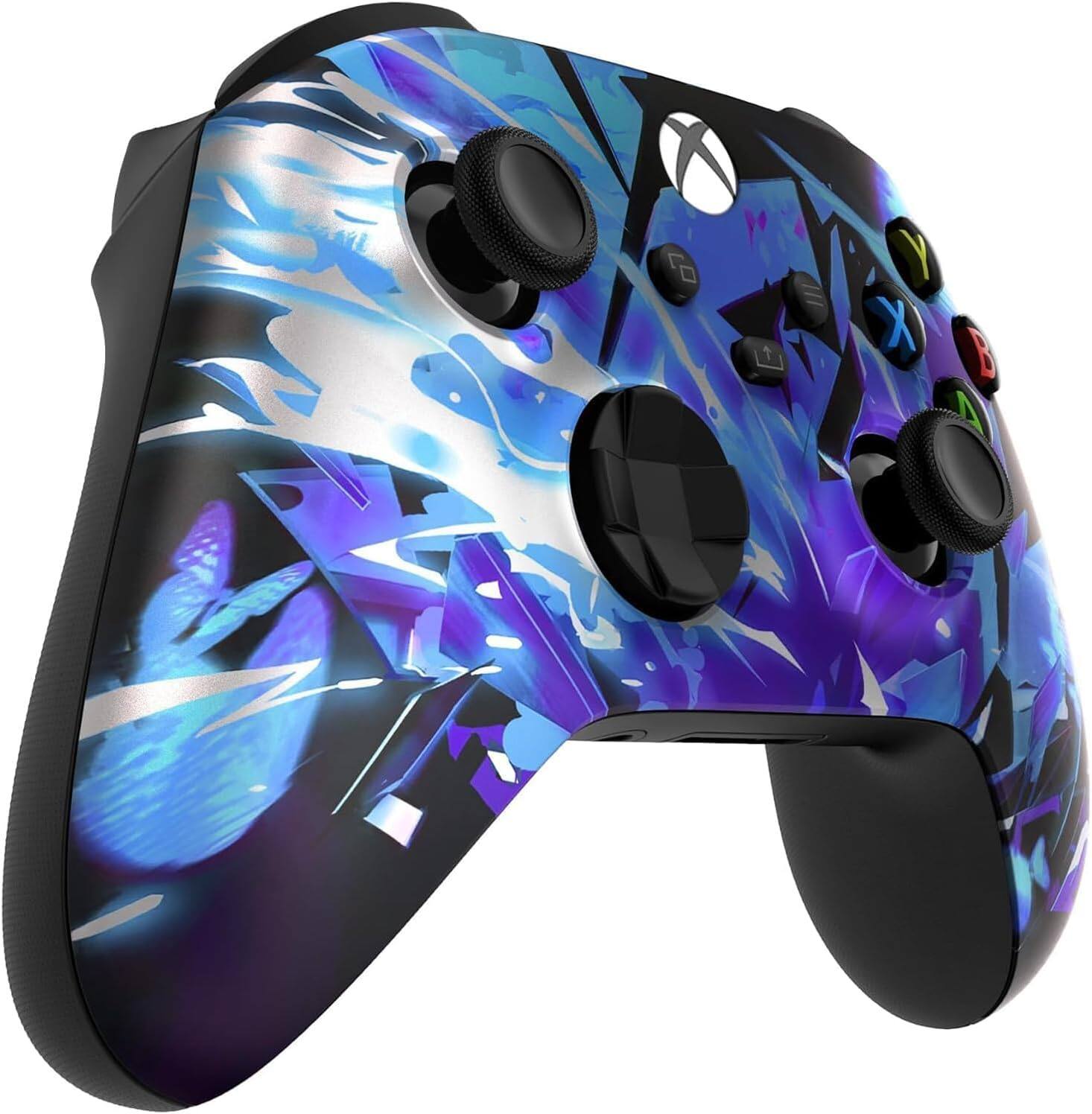 Left. Custom Controllerzz - Custom Wireless Controller for Xbox Series X|S, Xbox One, & PC - Graffiti.