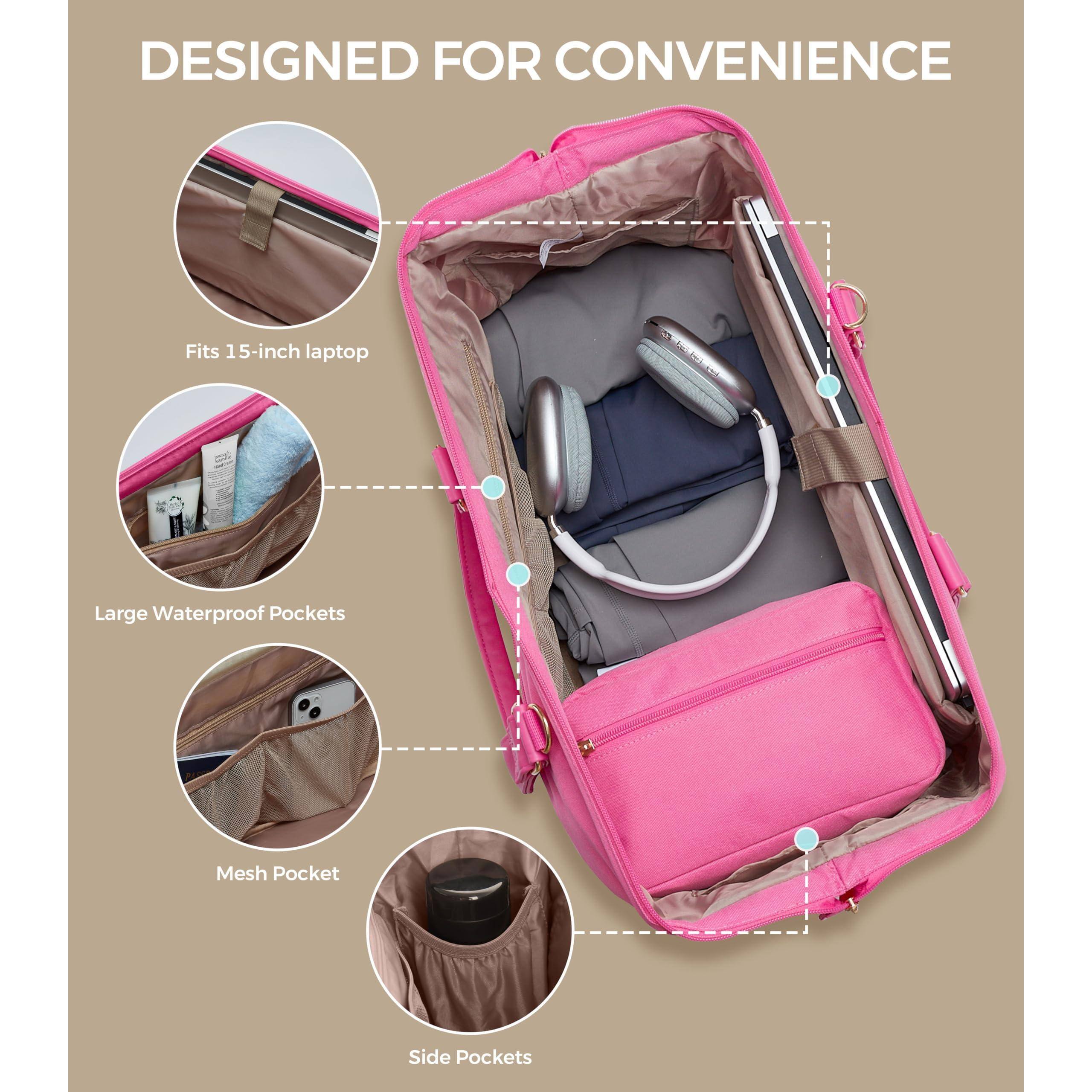 DESIGNED FOR CONVENIENCE

- Fits 15-inch laptop
- Large Waterproof Pockets
- Mesh Pocket
- Side Pockets