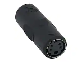 Cable Leader - S-Video Female to Female Coupler, 4-Pin, Fully Molded - Black