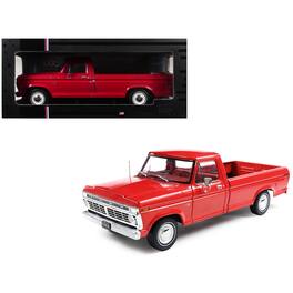 1974 Ford F-100 Pickup Truck Candy Apple Red 1/18 Diecast Model Car by IXO Models