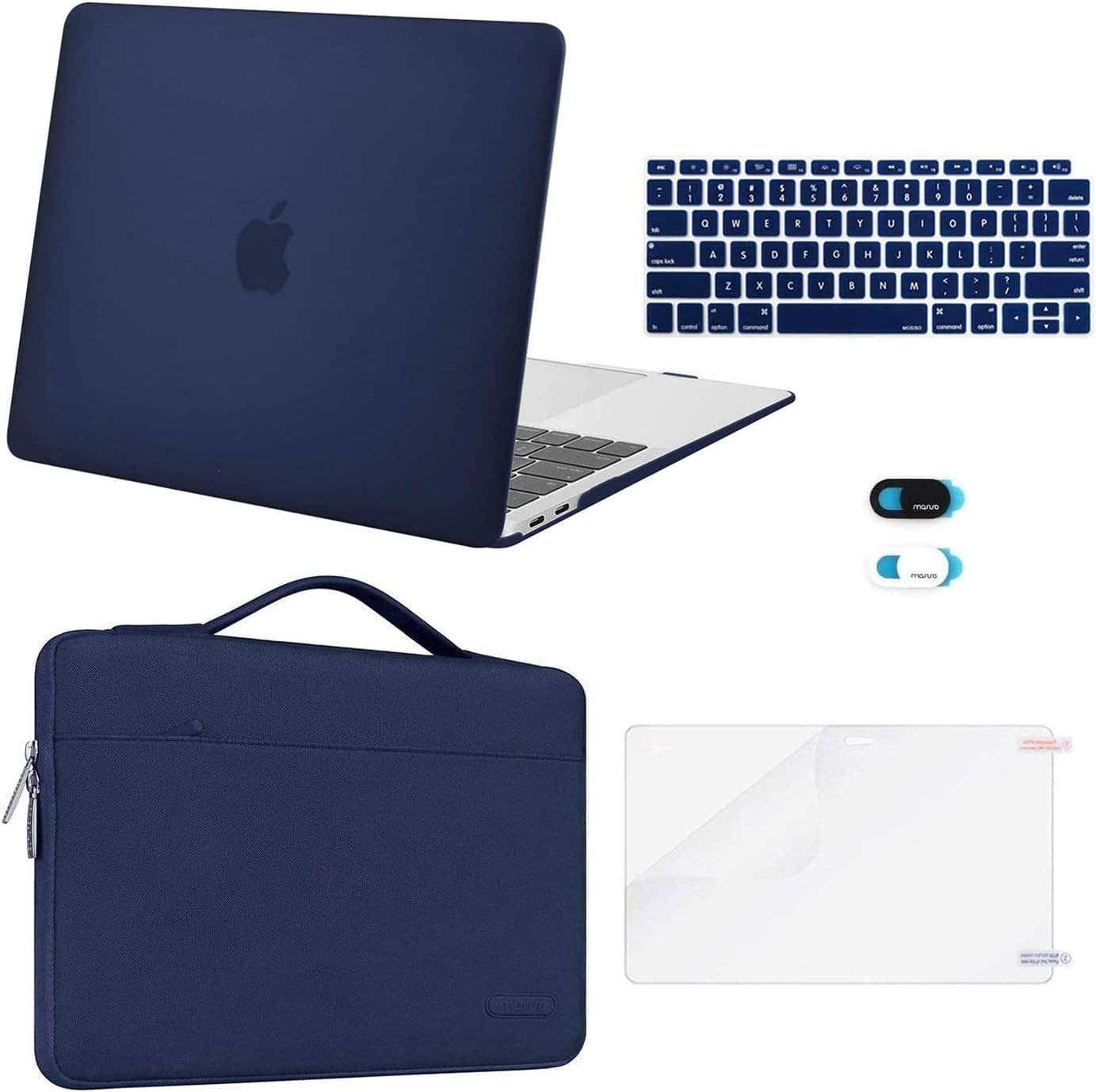 mosiso - 5-in-1 MacBook Air 13 Case and Sleeve Kit A2337/A2179/A1932 - Navy Blue price history on PriceWatchPro