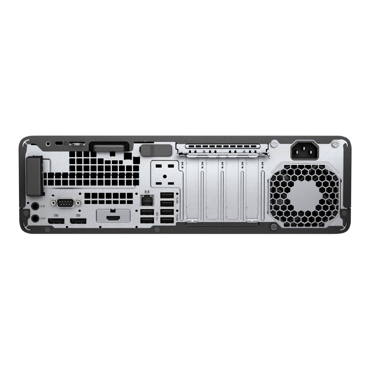 Alt View 3. HP - EliteDesk 800 G5 SFF Intel Core i5-9500 3 GHz 16 GB DDR4 256 GB SSD Intel UHD Graphics 630 Windows 11 Pro Desktop - Black.