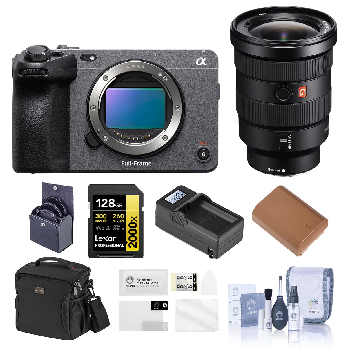 Bundle - Sony - FX3A Cinema Camera w/FE 16-35mm f/2.8 GM Lens, w/Essentials Kit