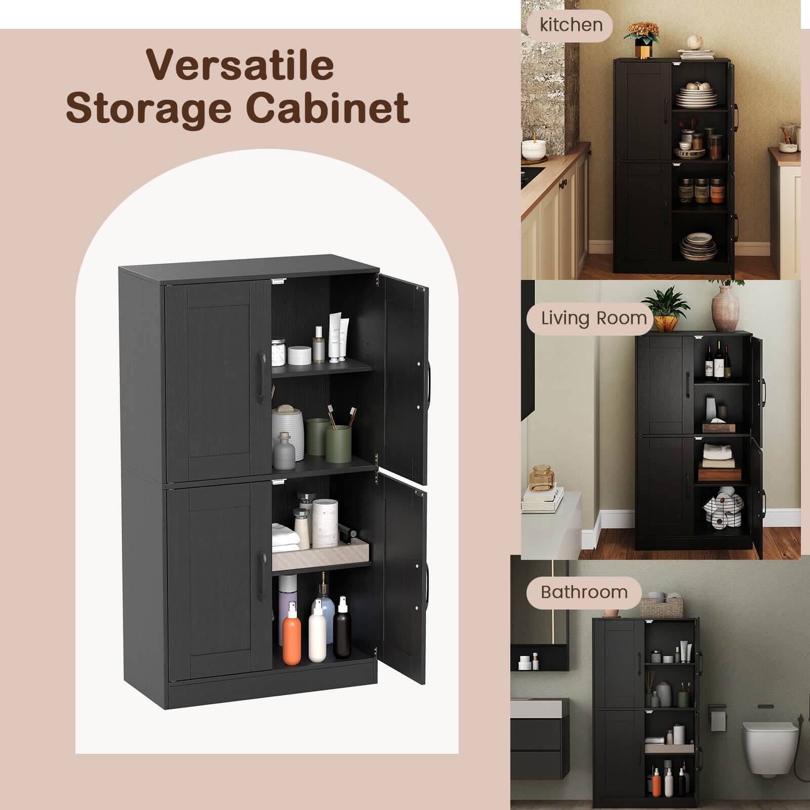 Versatile Storage Cabinet

- Kitchen
- Living Room
- Bathroom