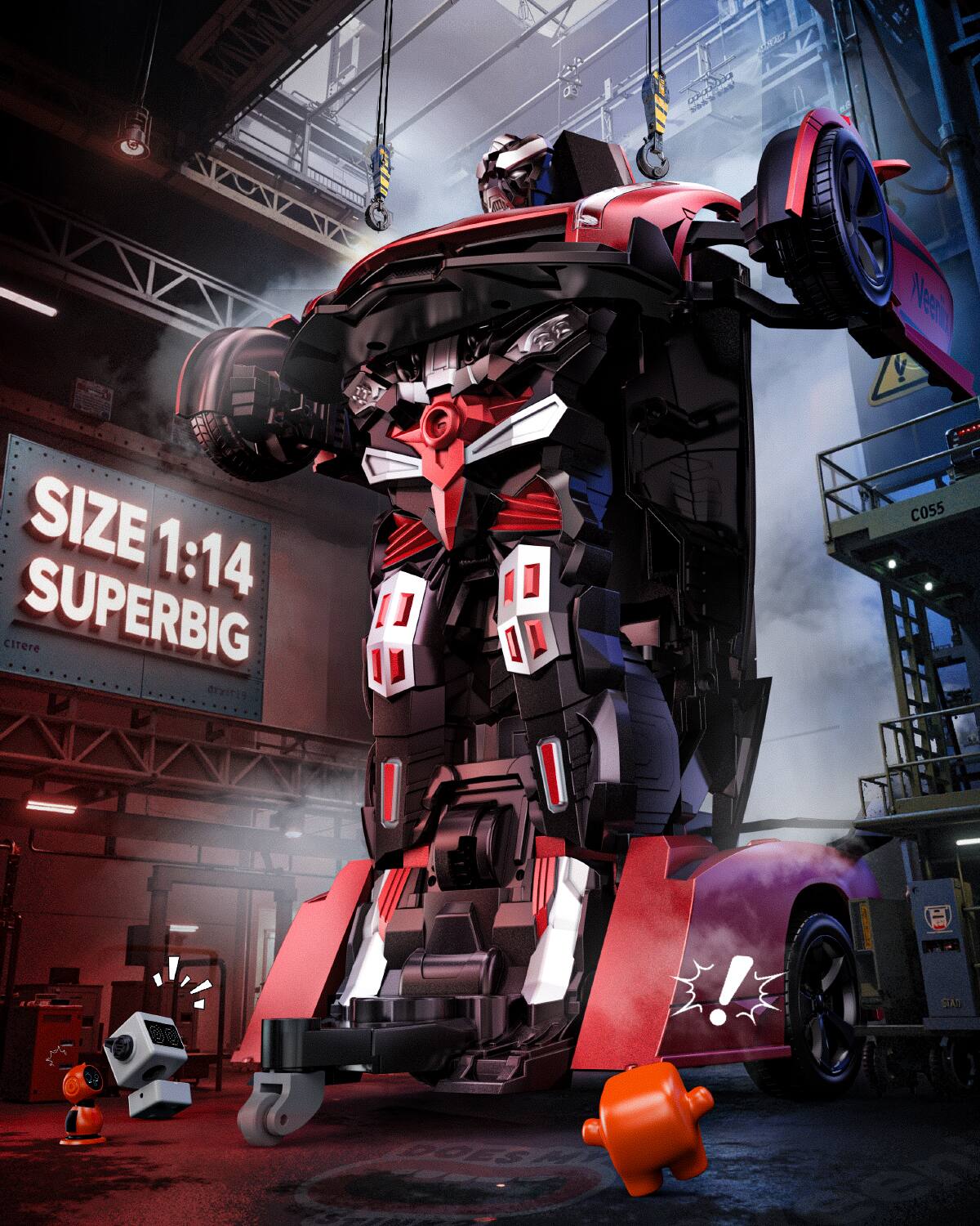 Veeniix V992 Transform Robot RC Car, 1:14 Scale, 2 in 1 Robot Toy