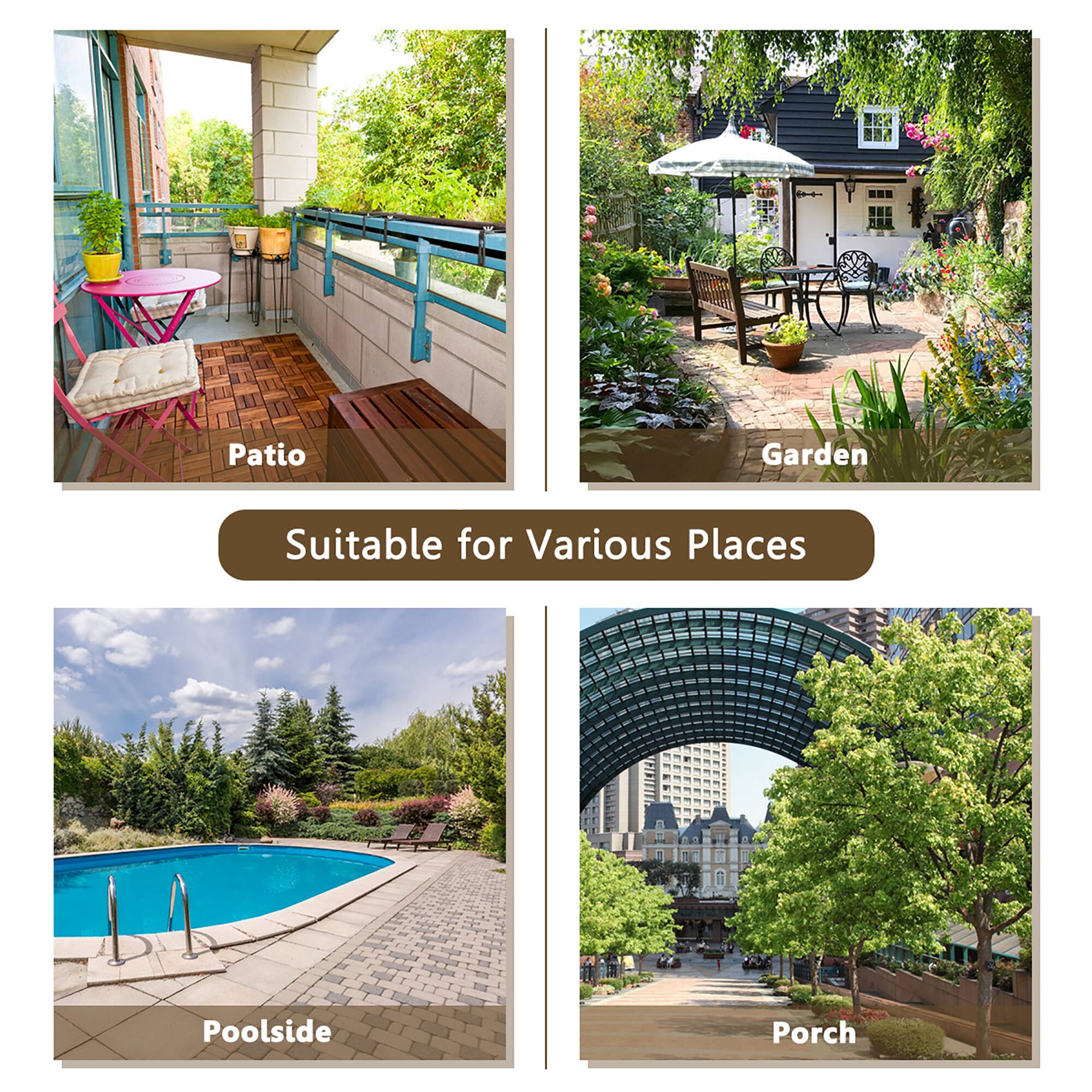 Patio, Garden, Poolside, Porch, Suitable for Various Places
