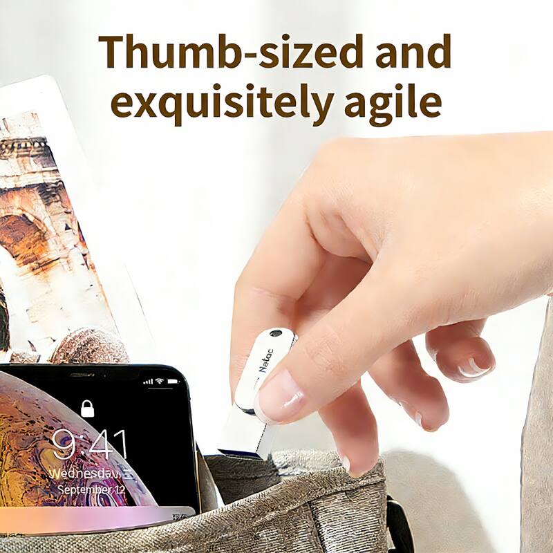 Thumb-sized and exquisitely agile

Netac

9:41

Wednesday, September 12