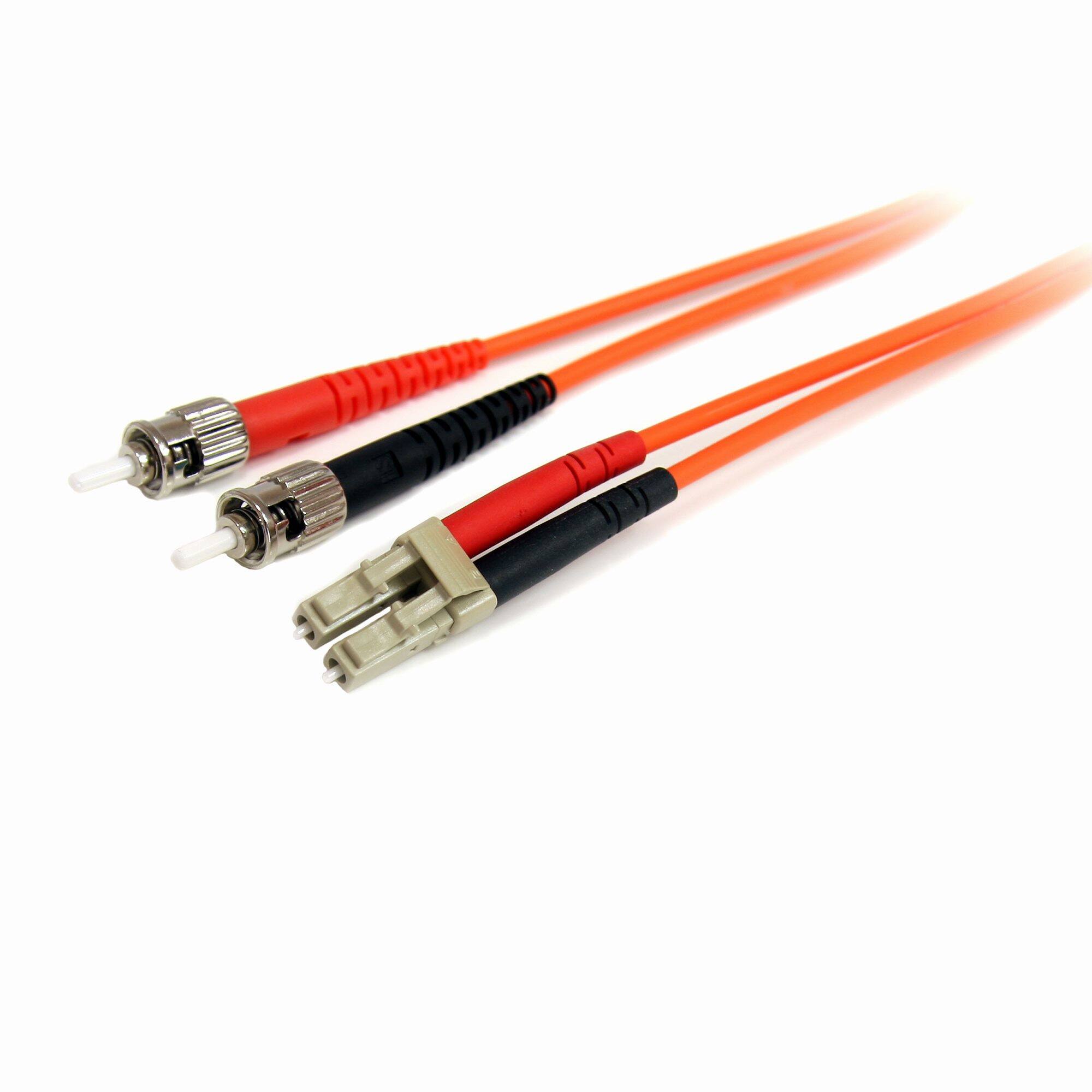 StarTech.com 1m Fiber Optic Cable Multimode Duplex 62.5/125 LSZH Fiber ...
