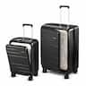 LUGGEX - 20"/28" 2-Piece Luggage Set, FLO Expandable Polycarbonate Hard Shell Suitcase Sets with Front Pocket - FX-Core - Black