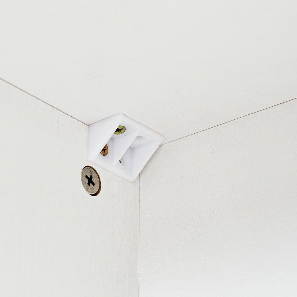 Alt View 5. Kadyn - 72" Fluted Storage Cabinet with Keyboard Drawers for Office Use - White - White.