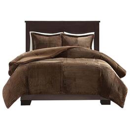 Gracie Mills - Hendricks Plush Down Alternative Comforter Set - Brown
