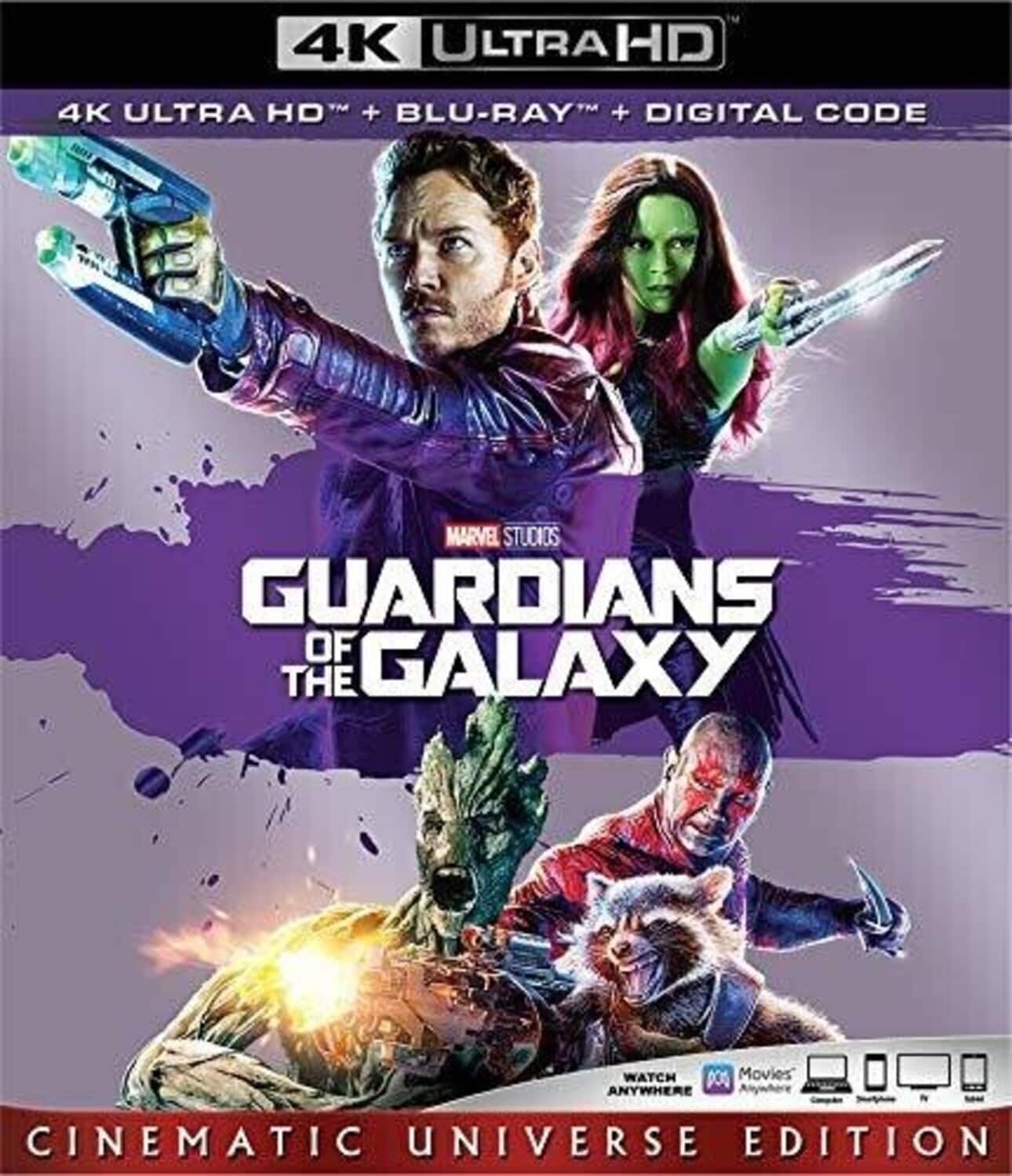 Front. Guardians of the Galaxy   - 4K Blu-Ray.
