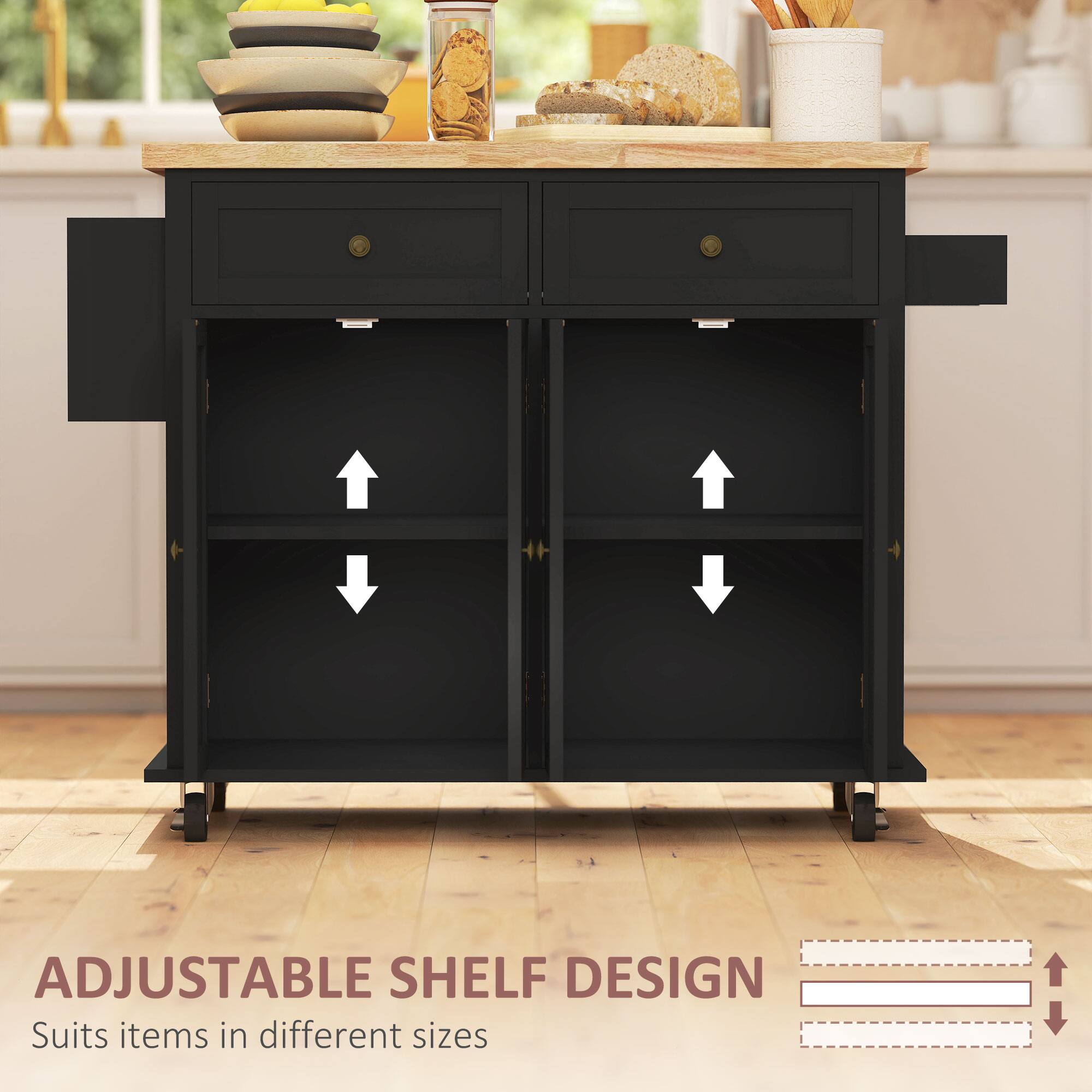 ADJUSTABLE SHELF DESIGN
Suits items in different sizes