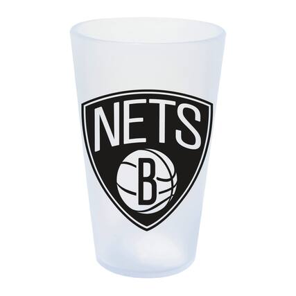 Front. WinCraft - Brooklyn Nets 16oz. Icicle Silicone Pint Glass - Multicolor.