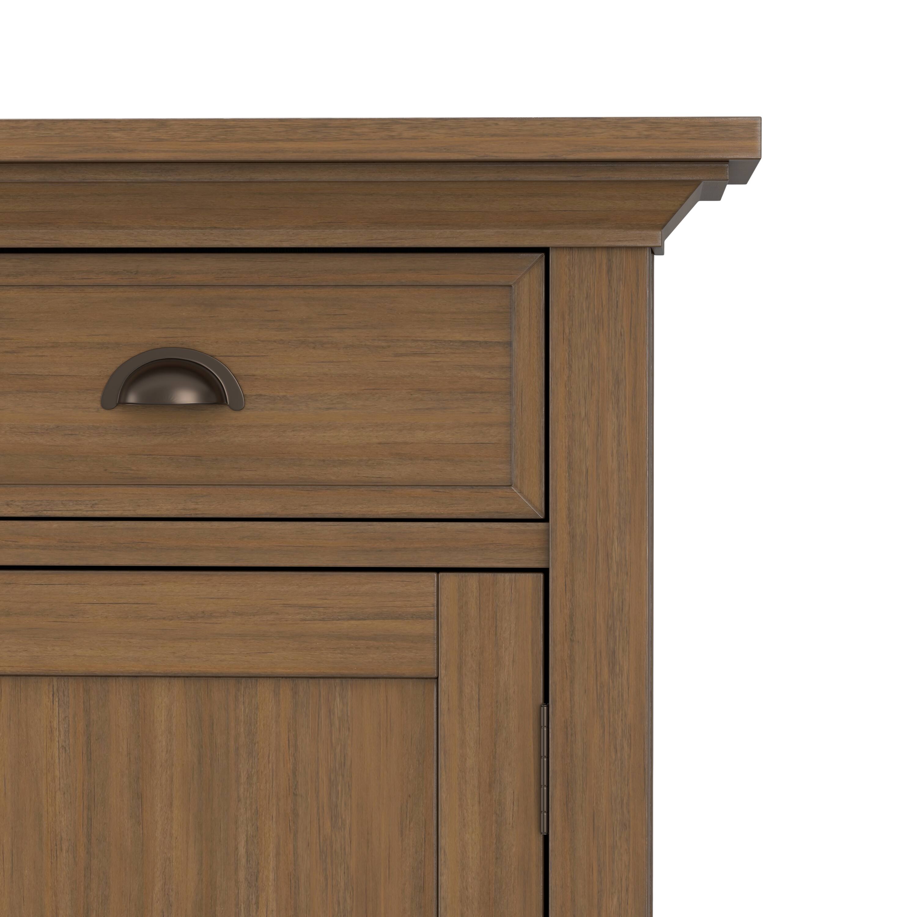 Alt View 7. Simpli Home - Simpli Home Redmond SOLID WOOD 36 inch Wide Transitional  Entryway Storage Cabinet in Rustic Natural Aged Brown - Rustic Natural Aged Brown.