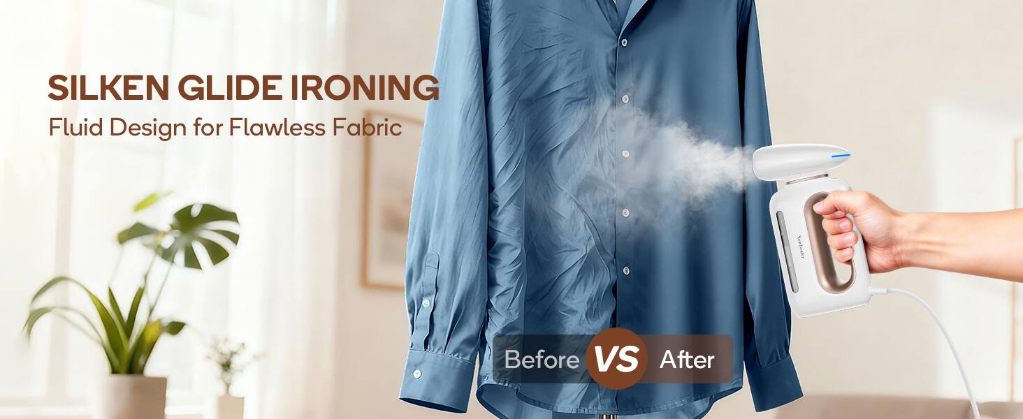 SILKEN GLIDE IRONING  
Fluid Design for Flawless Fabric  
Before VS After