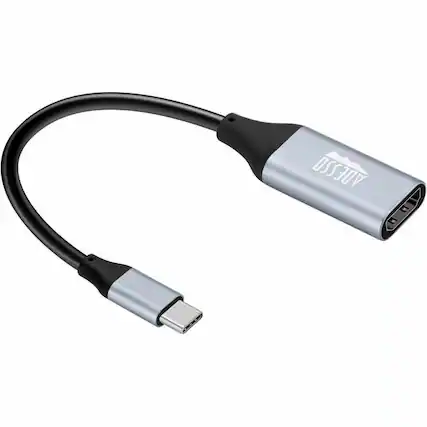 Front. Adesso - Adesso USB C To HDMI Adapter @4K/60Hz - 1 x HDMI Digital Audio/Video - Female - 1 x USB Type C - Male - 3840 x 2160 - Black.