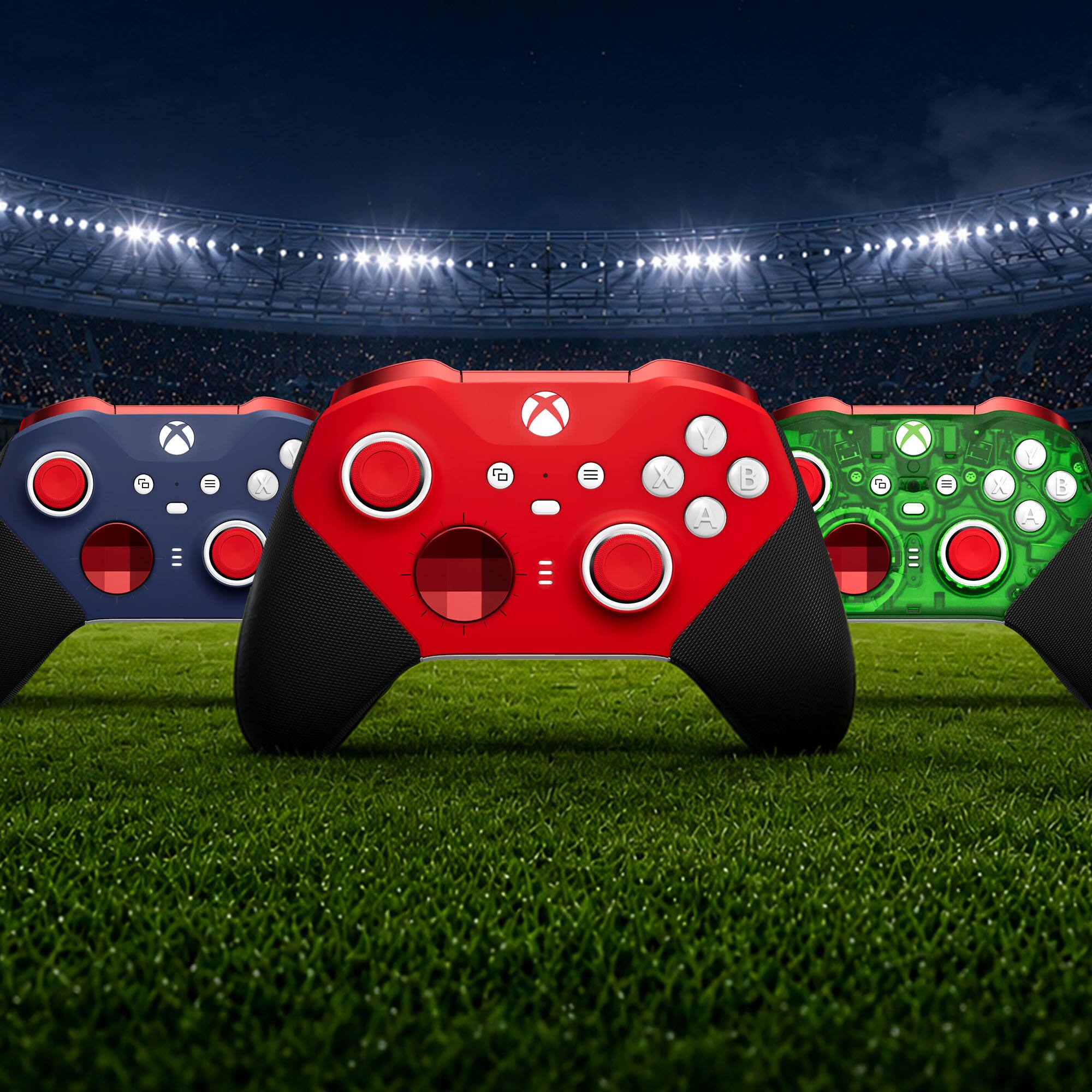 Back. Microsoft - Xbox Elite Series 2 Core Wireless Controller for Xbox Series X, Xbox Series S, Xbox One, PCs, and Cloud-Enabled Devices - Red and White.