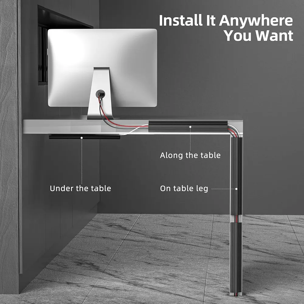 Install It Anywhere You Want

- Along the table
- Under the table
- On table leg