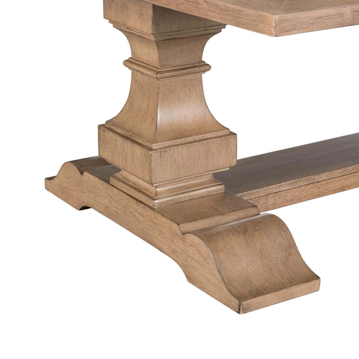 Alt View 5. Liberty Furniture Industries - Haven Hills Rectangular Cocktail Table for Living Room - Camel Beige Birch Wood - Camel Beige.