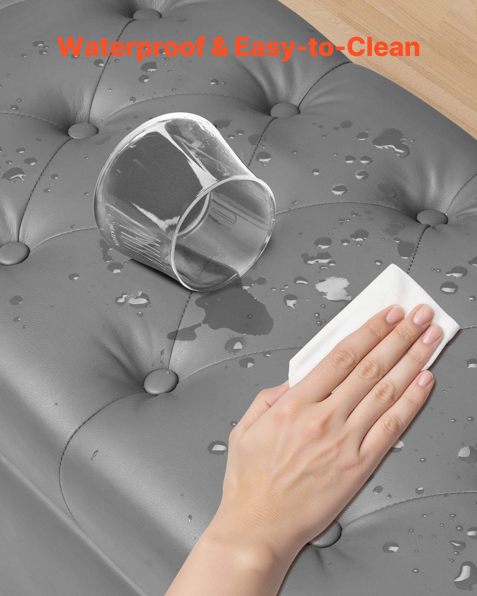 Waterproof & Easy-to-Clean