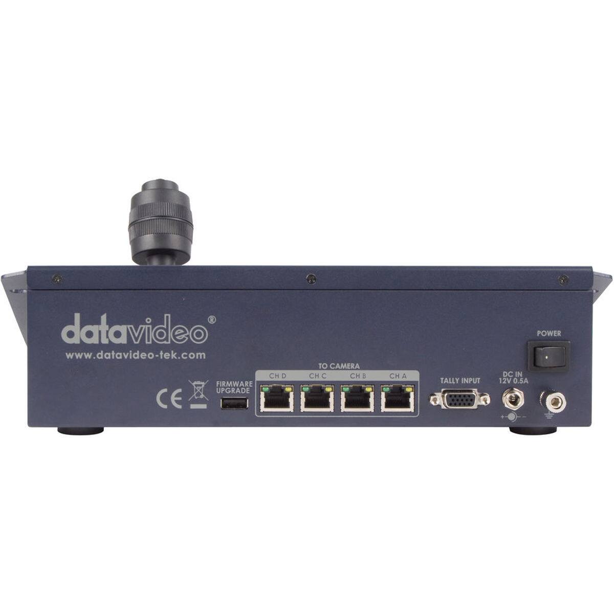 1 datavideo www.datavideo-tek.com  
FIRMWARE UPGRADE  
CE  
CH D  
TO CAMERA  
CH C  
CH B  
CH A  
TALLY INPUT  
POWER  
DC IN 12V 0.5A