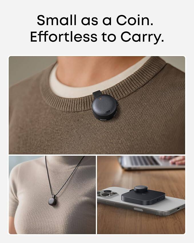Small as a Coin.  
Effortless to Carry.