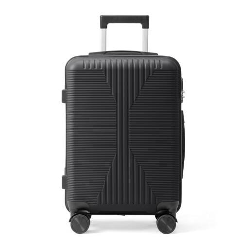 Alt View 2. Winado - 20" Hardshell Carry On Luggage with Spinner Wheels Lightweight PP Hardside Small Suitcase with Built-in Lock - Black.