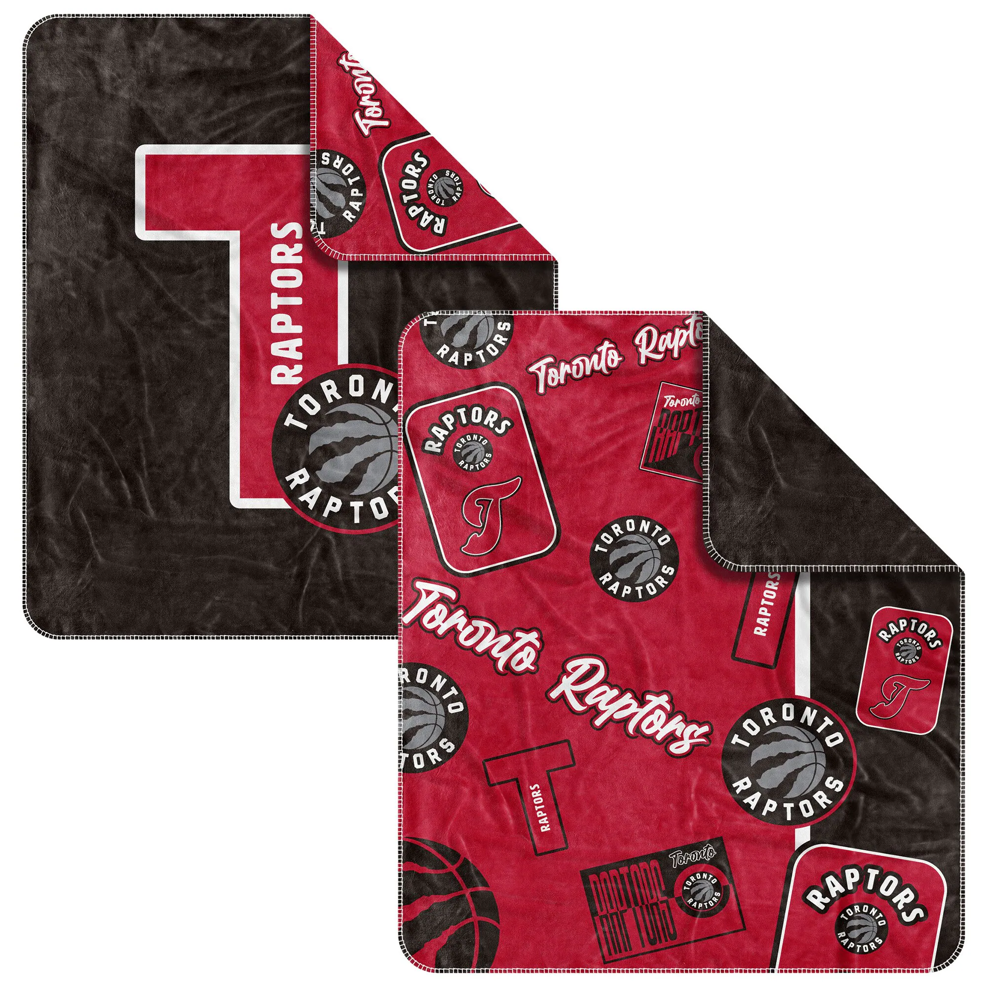 Logo Brands - Toronto Raptors 50" x 60" Dream Weave Throw Blanket - Red