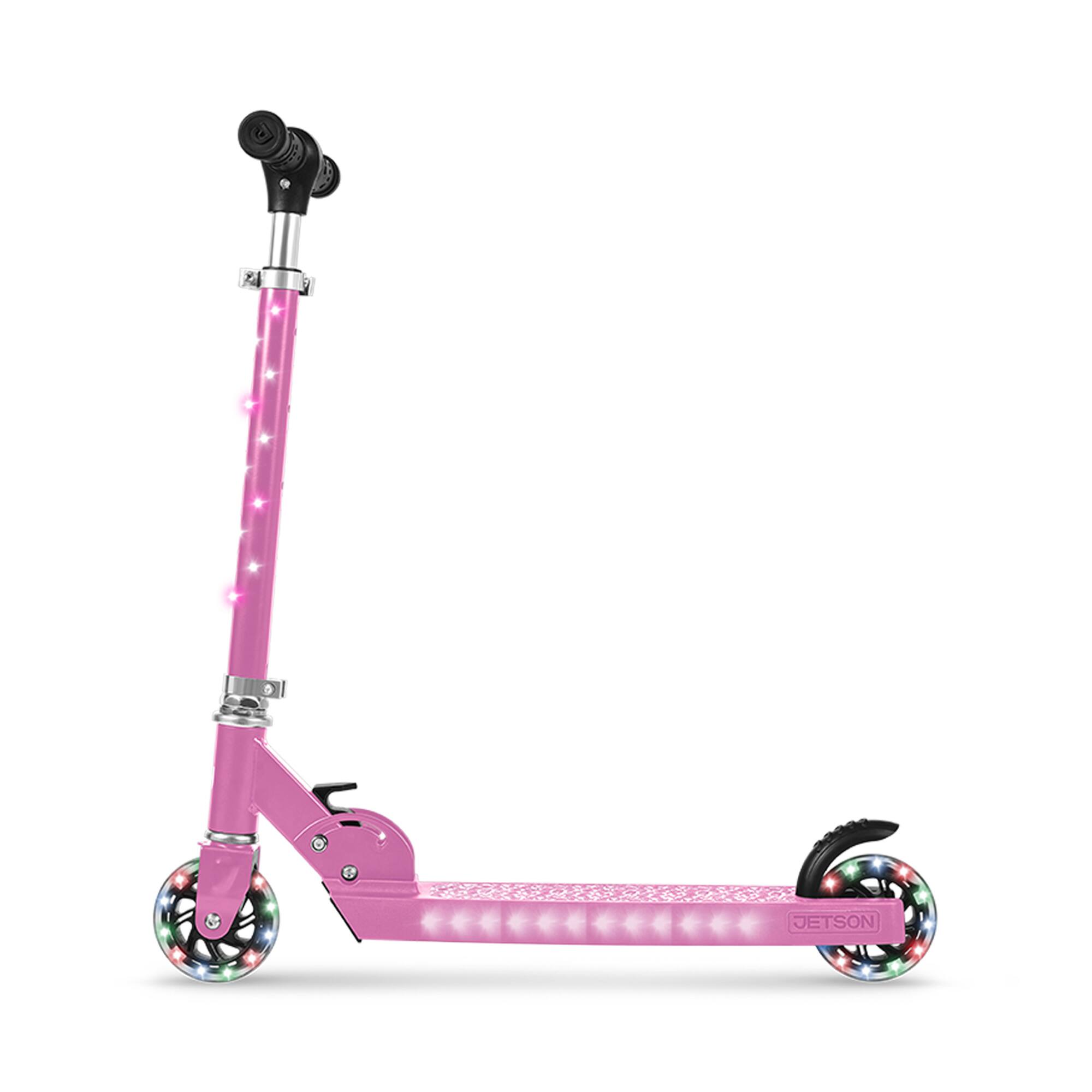 Alt View 1. Jetson - Jetson Jupiter Kick Scooter with LED Lights & Height Adjustable Handlebar, Pink - Pink.