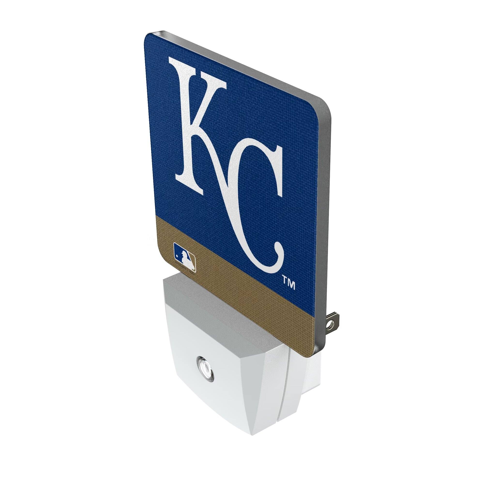 Alt View 1. Keyscaper - Kansas City Royals Stripe Design Nightlight 2-Pack - Multicolor.