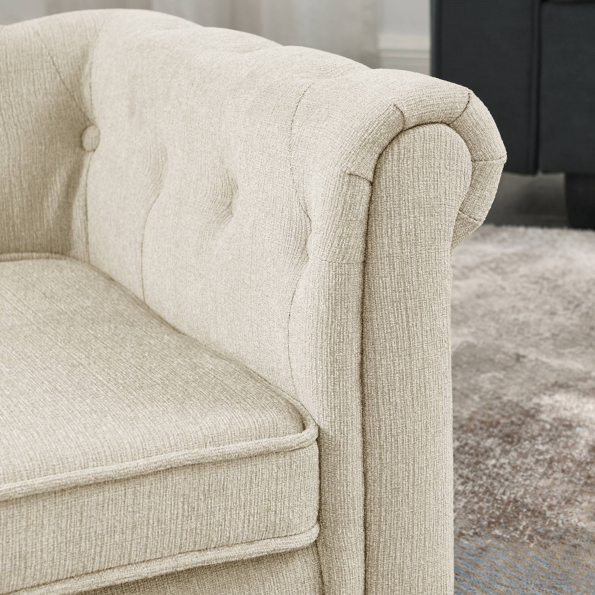 Back. Siljoy - Beige Rectangle Elevated Pet Sofa, Modern Durable Dog Couch for Small & Medium Dogs, Easy Clean - Beige.