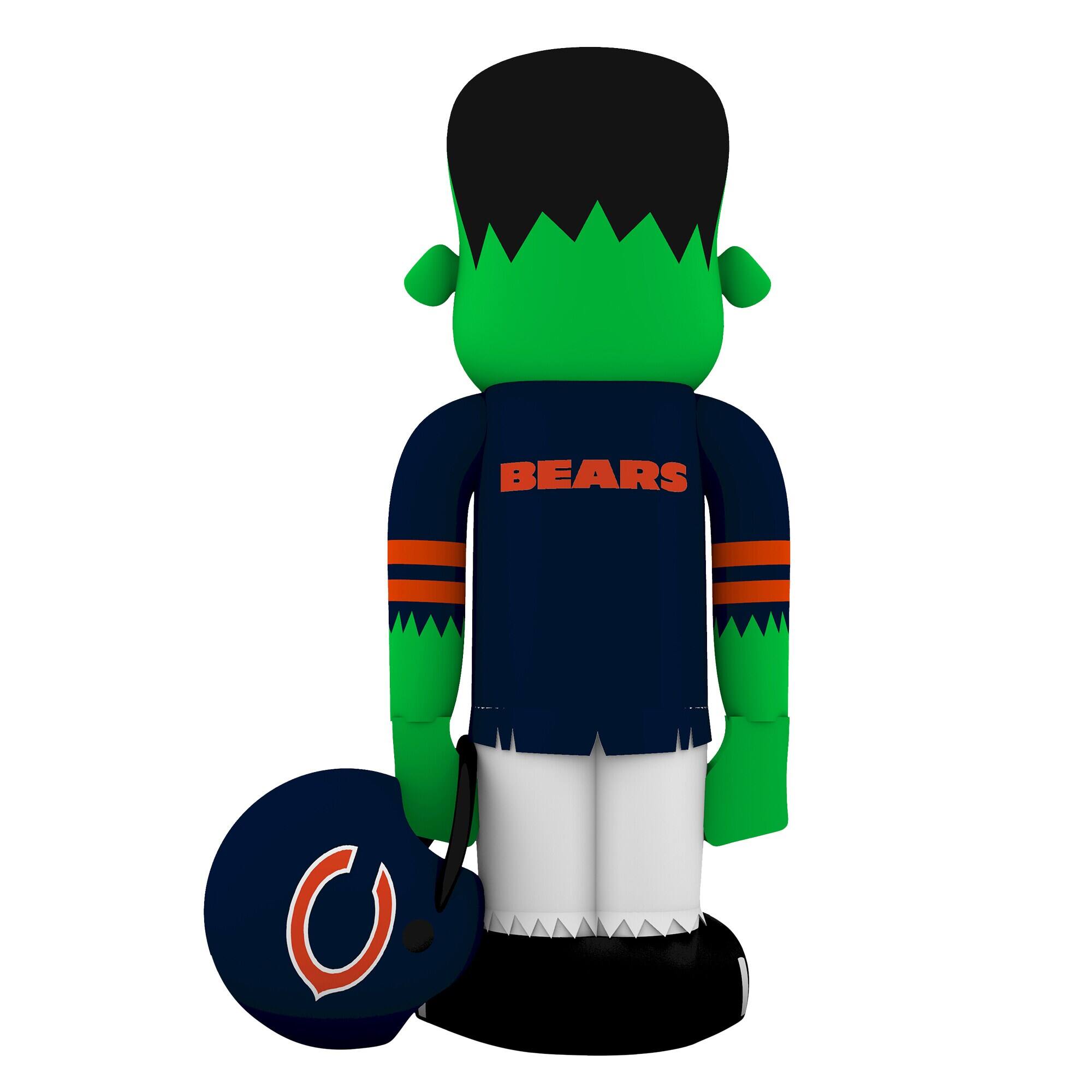 Alt View 1. Sporticulture - Chicago Bears Halloween Lawn Inflatable Steinbacker - Multicolor.