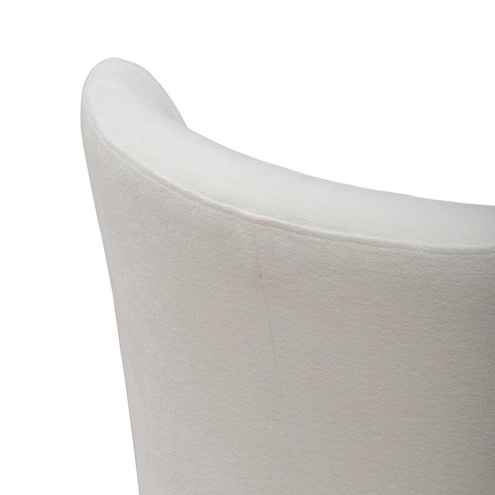 Alt View 5. Liberty Furniture Industries - Accent Dining Chair with Castors - Rounded Back - Ivory Upholstry - White.