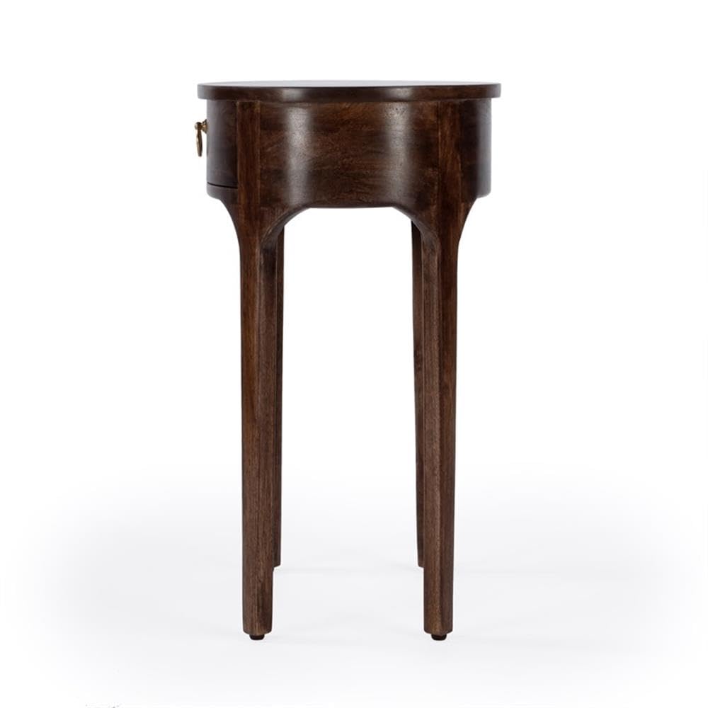 Alt View 2. Butler Specialty - Alinia 1 drawer End Table - Dark Brown.